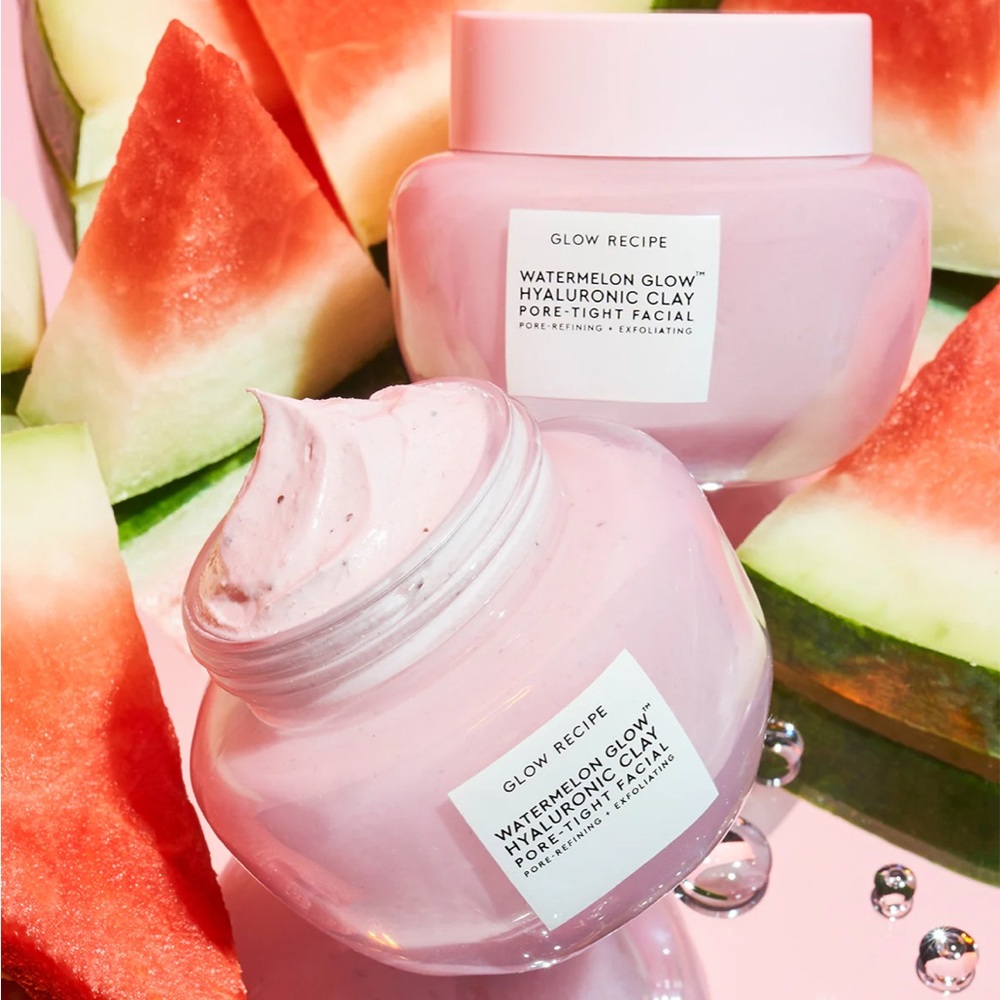NEW Glow Recipe Watermelon Glow Hyaluronic Clay Pore-Tight Facial